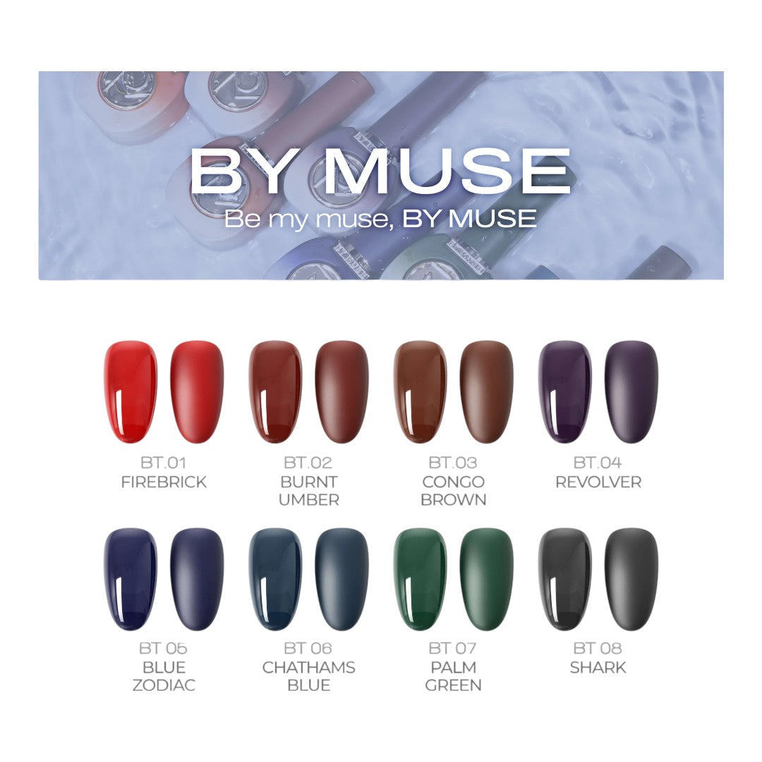 By Muse Syrup Gel Polish (HEMA-Free) #BT07 Palm Green