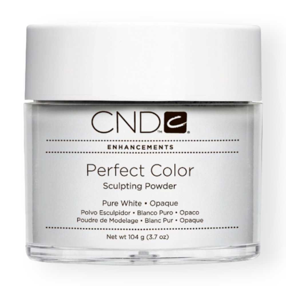 CND Perfect Colour Powder 3.7Oz - Pure White Opaque