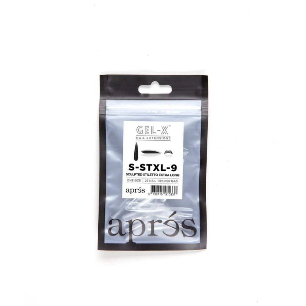 Apres Gel-X Refill Tips - Sculpted Stiletto Extra Long (50Pcs)