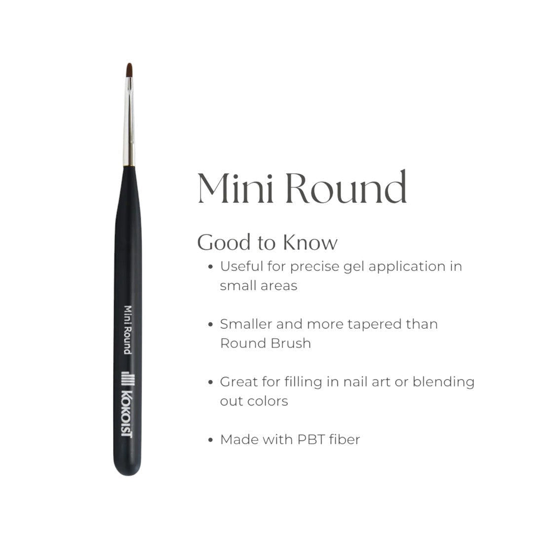 Kokoist Kumanofude Nail Brush - Mini Round
