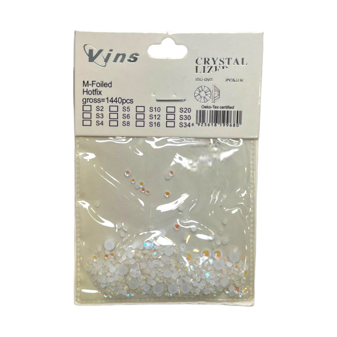 CNBS Rhinestones - Colourful Assorted Flatback Crystals 1440pcs