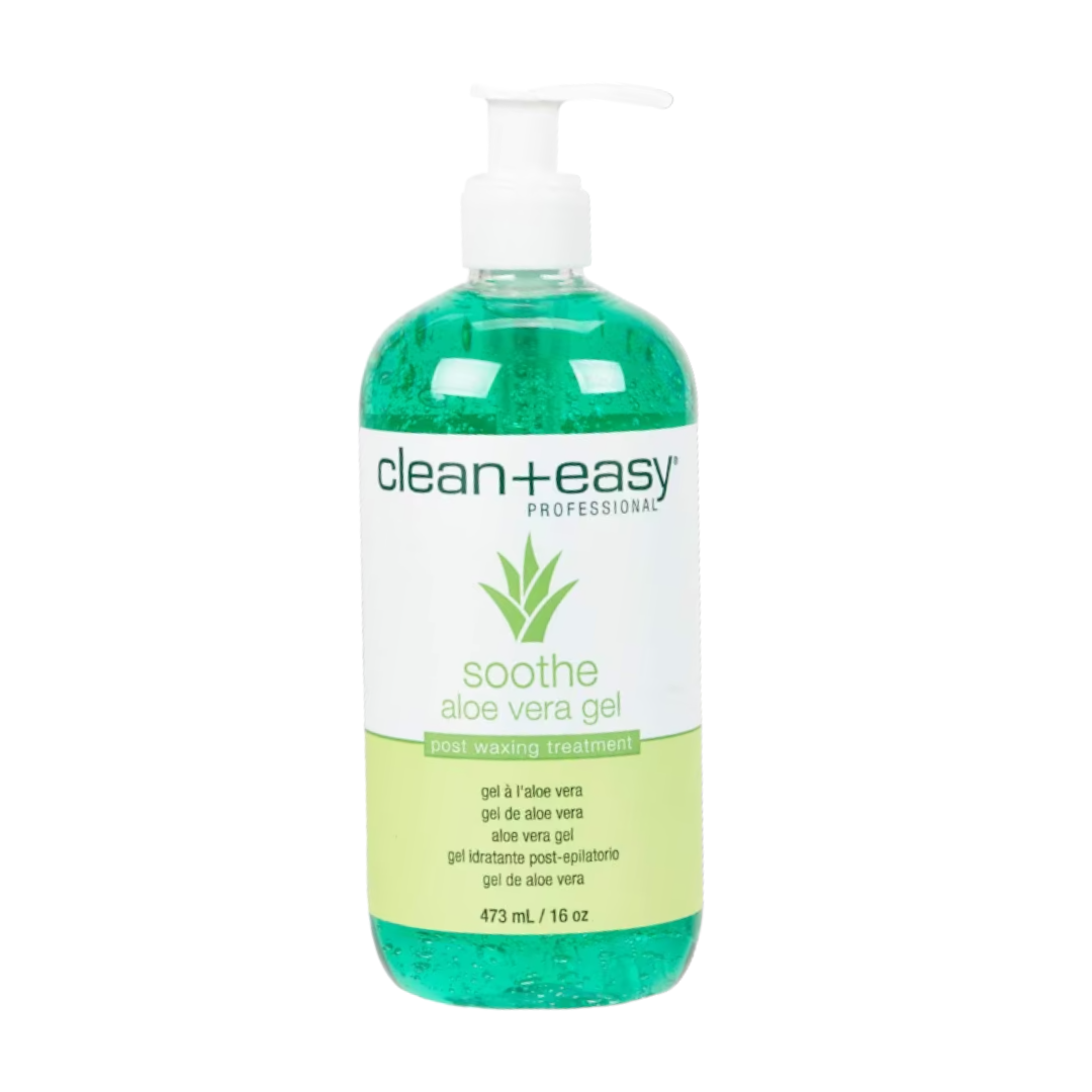 Clean+Easy Soothe Soothing Aloe Vera Gel 16oz for Hair Removal, wax seal kit, wax snowboard kit