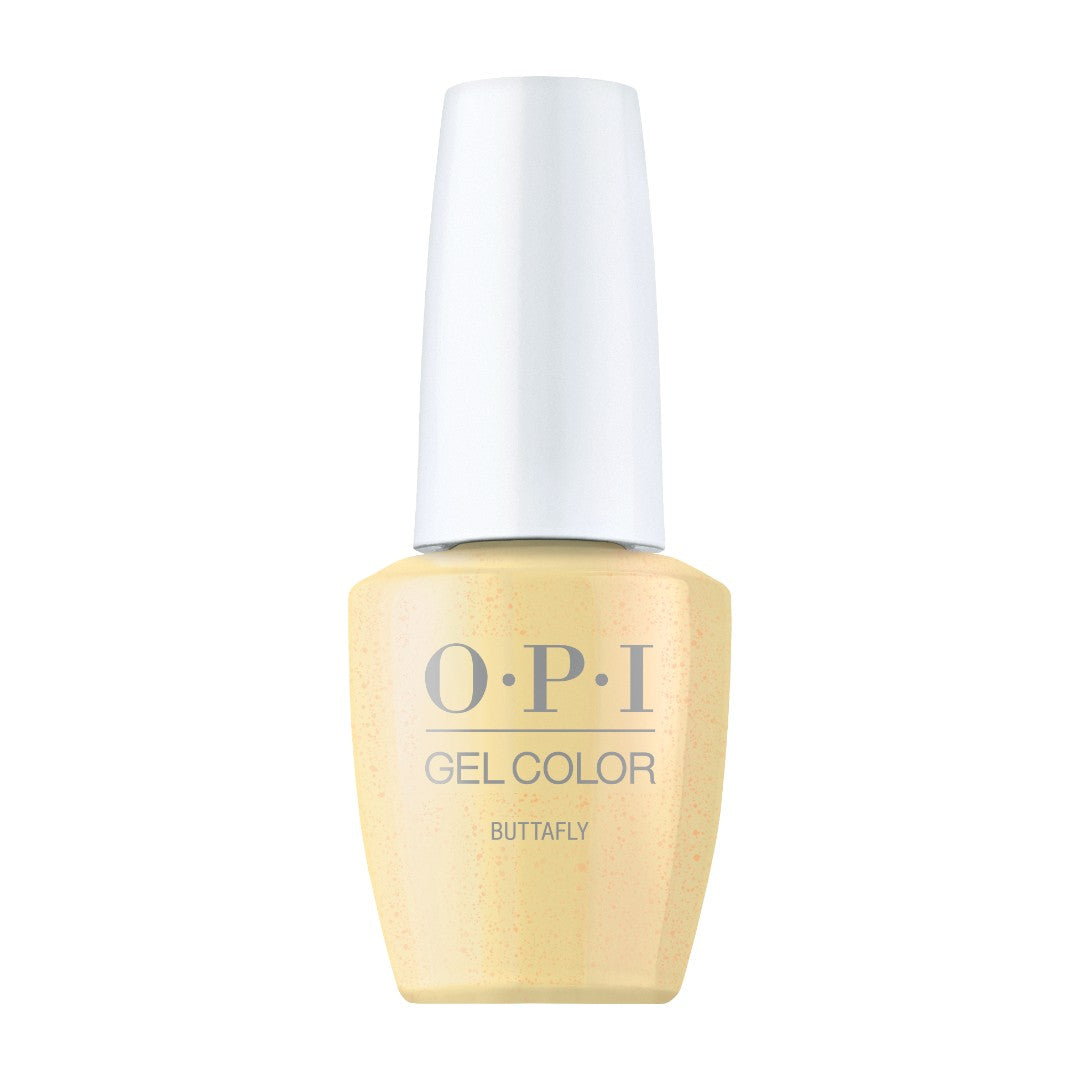 OPI Buttafly - Soft Yellow Shimmer Gel Nail Polish
