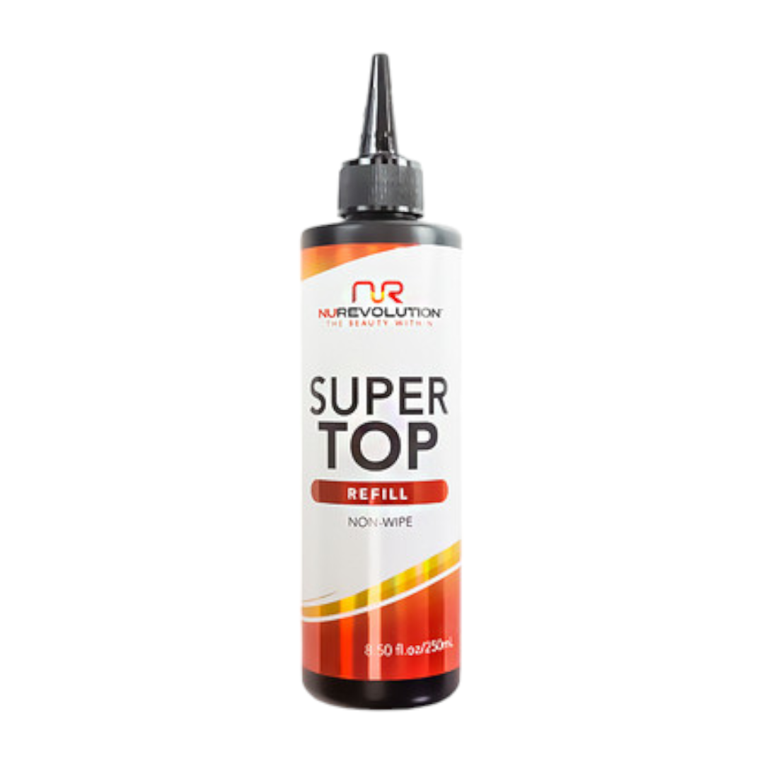 NuRevolution Super Gel Top Refill 8oz ST08 - Extreme Shine Top Coat