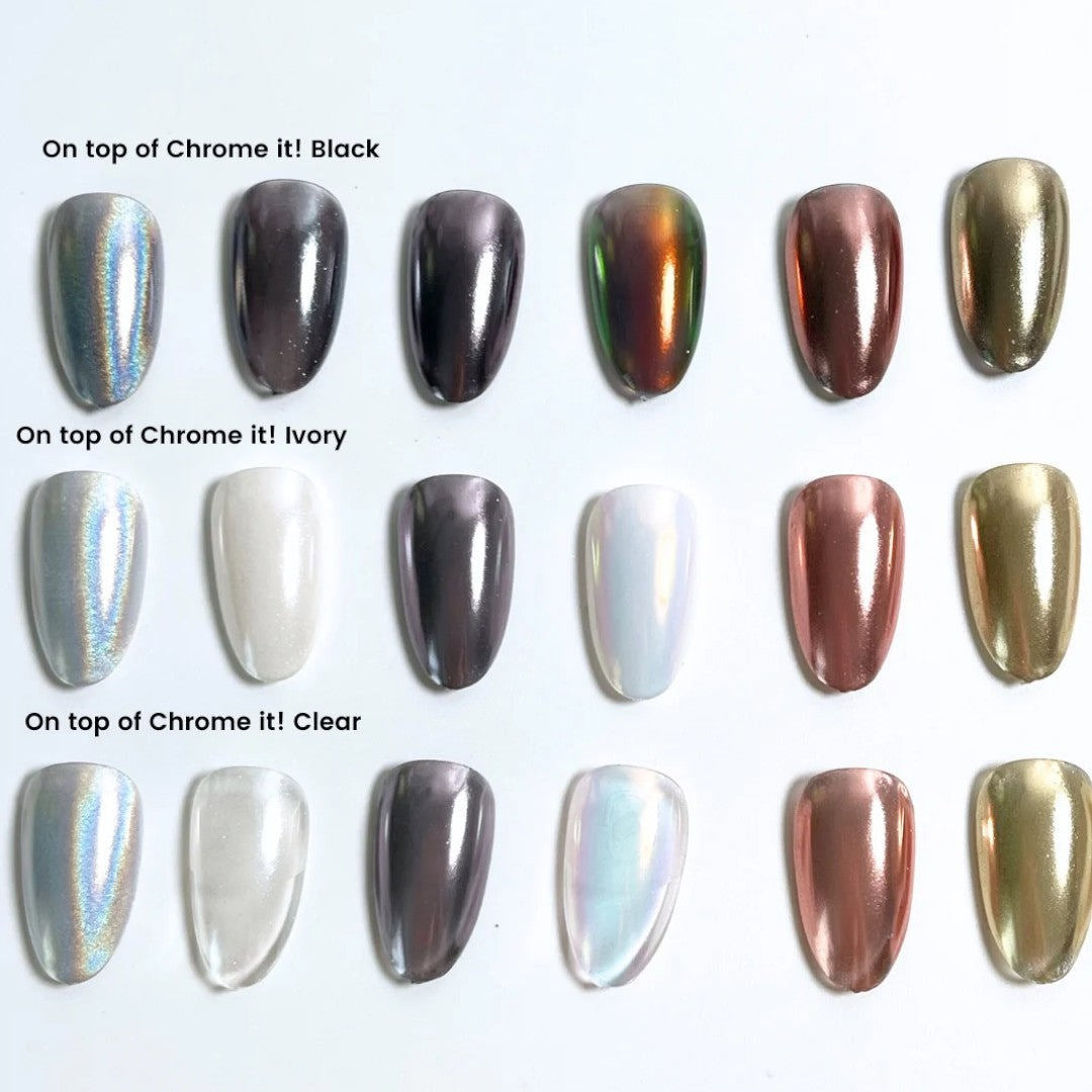 Kokoist Non-wipe Gel Polish - Chrome It! - Ivory #NTT-CL