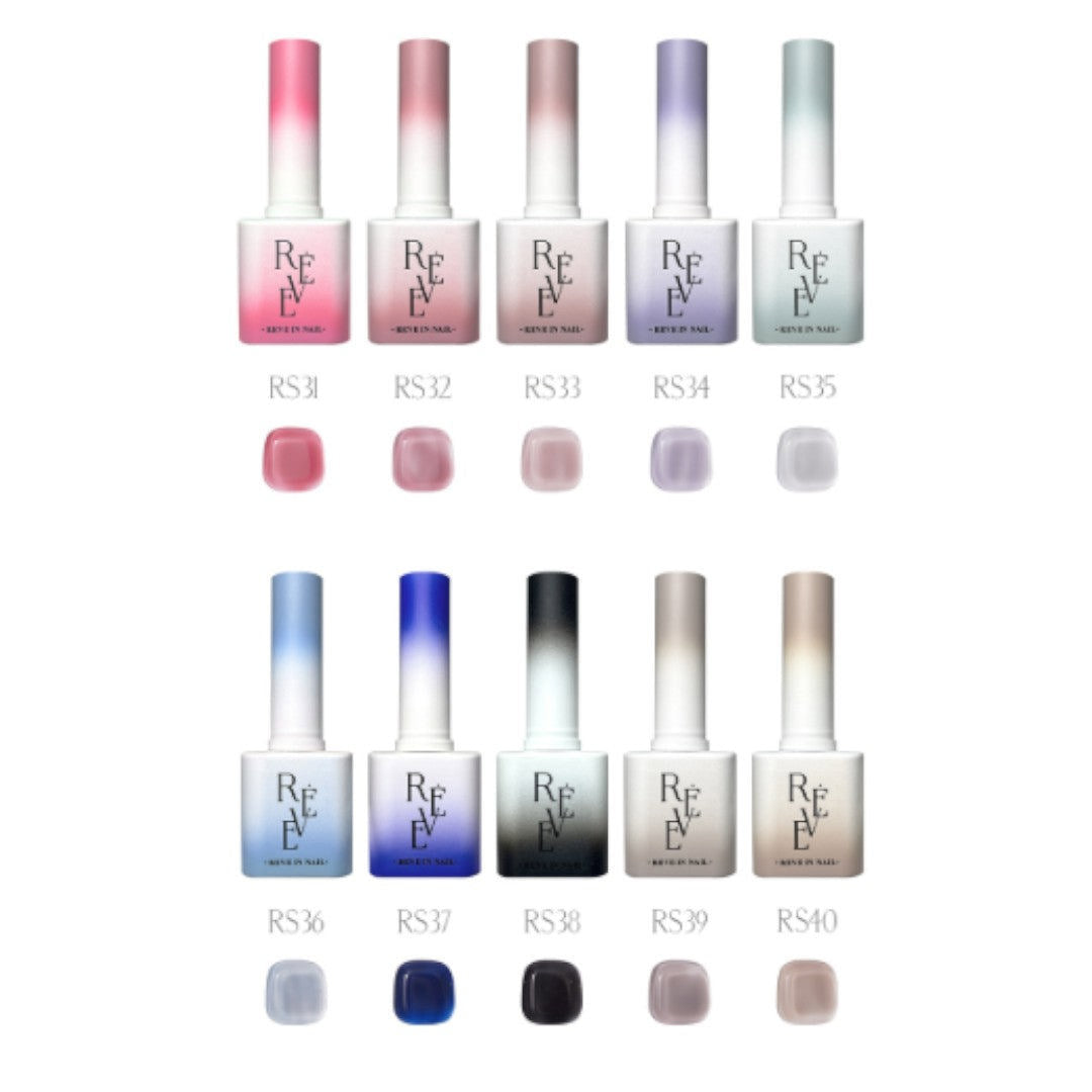 Reve In Nail Syrup Gel Polish - Reve Is A Feeling Collection #RS01-40 (40pcs) + Display