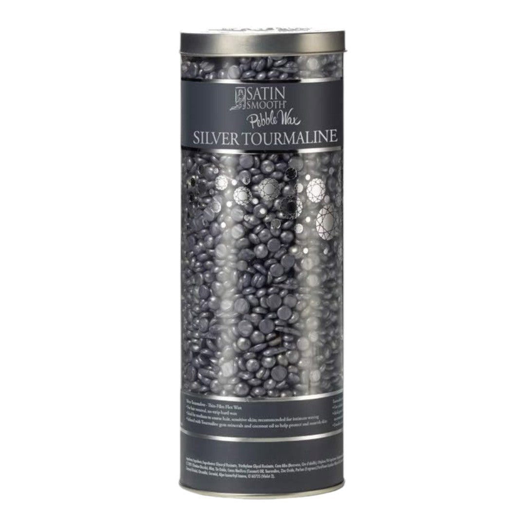 Satin Smooth Pebble Hard Wax - Silver Tourmaline 23Oz #SSWBST
