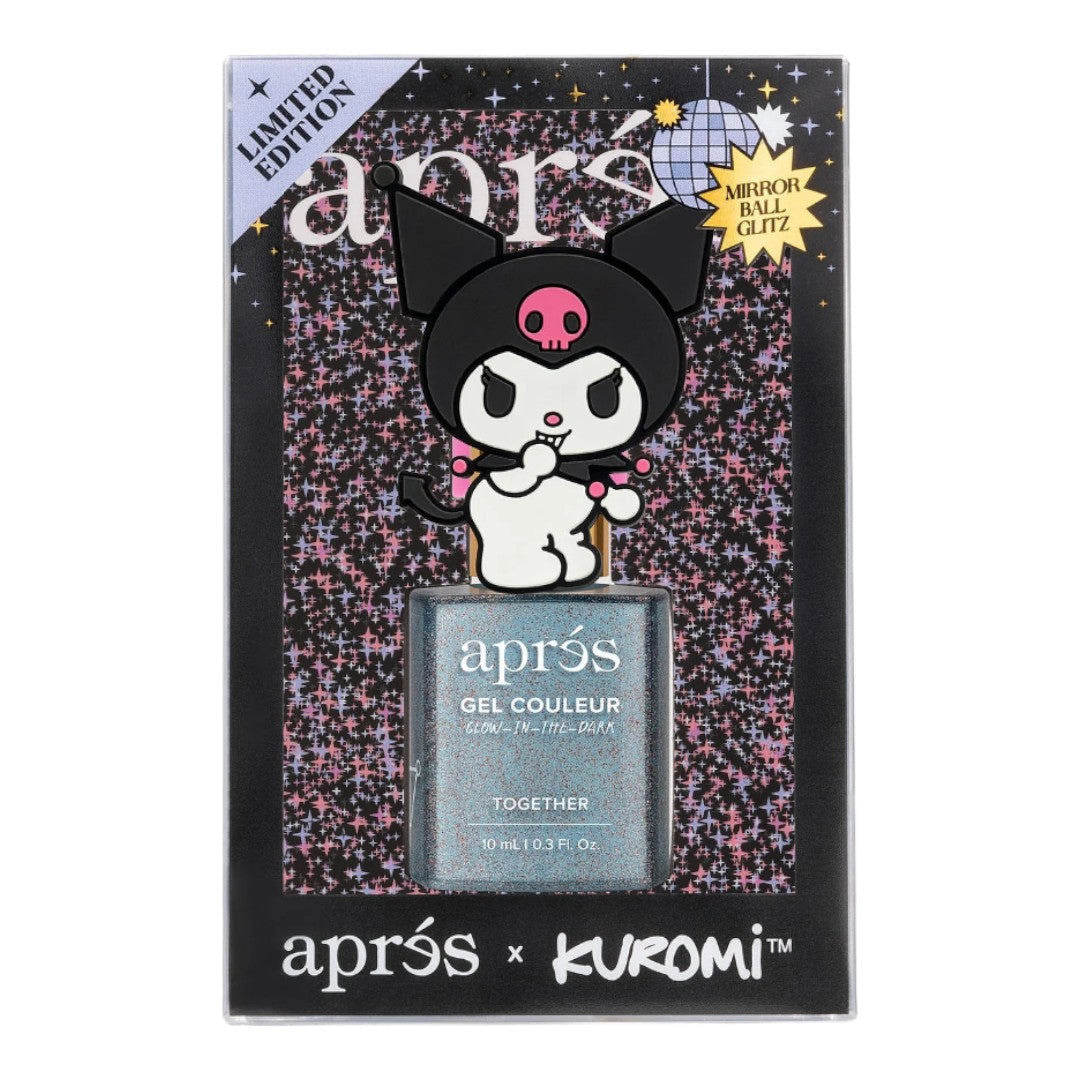 Apres Kuromi Flash Glitter Gel Couleur (HEMA-Free) - Together With Cap Accessory #5FGK04TBWC