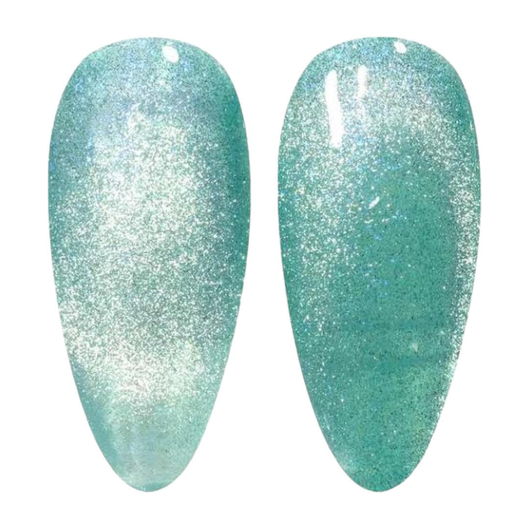 DND DC 9D Cat Eye Gel Polish - Aqua Freckles #19
