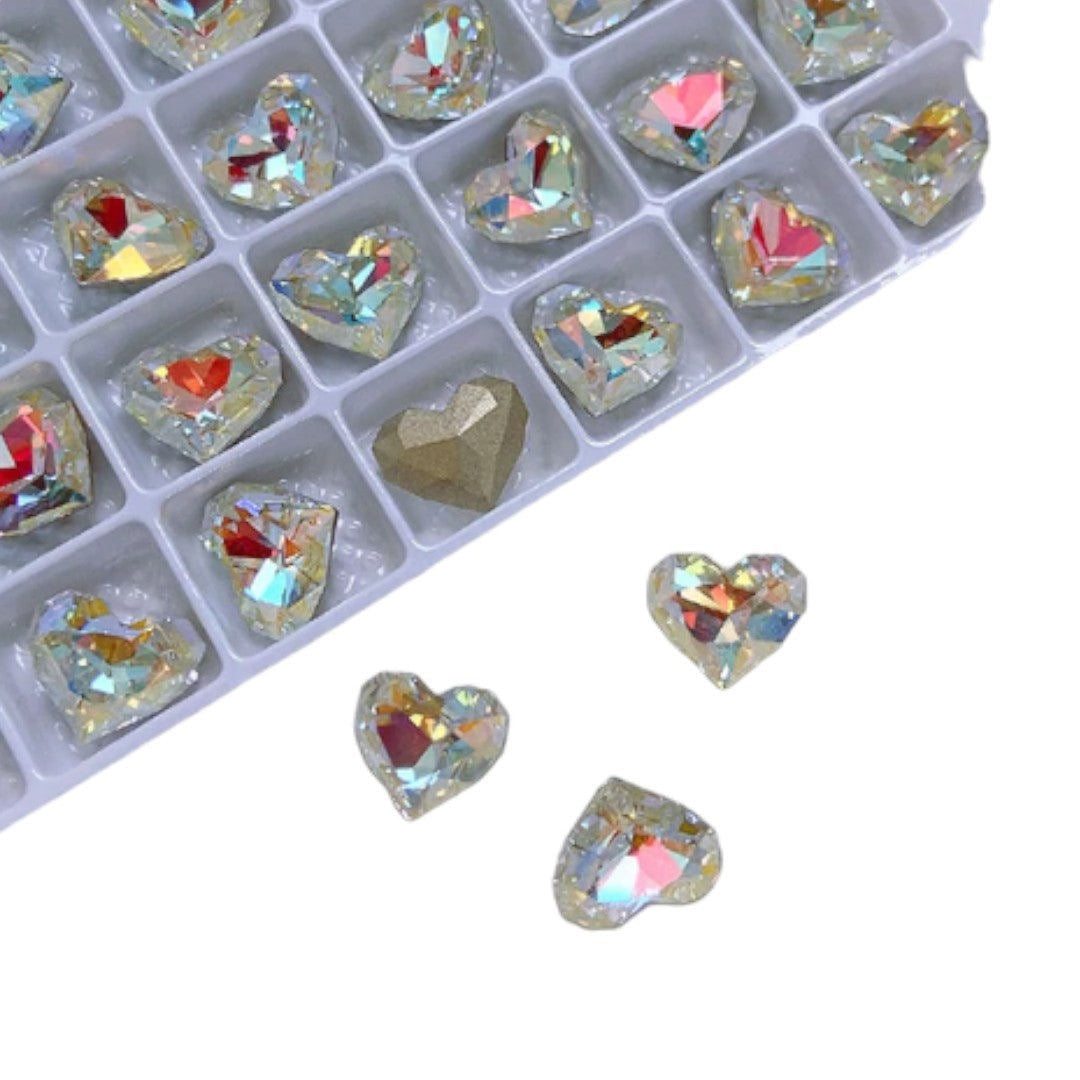 CNBS Rhinestones - K9 Diamond Hearts 3pcs