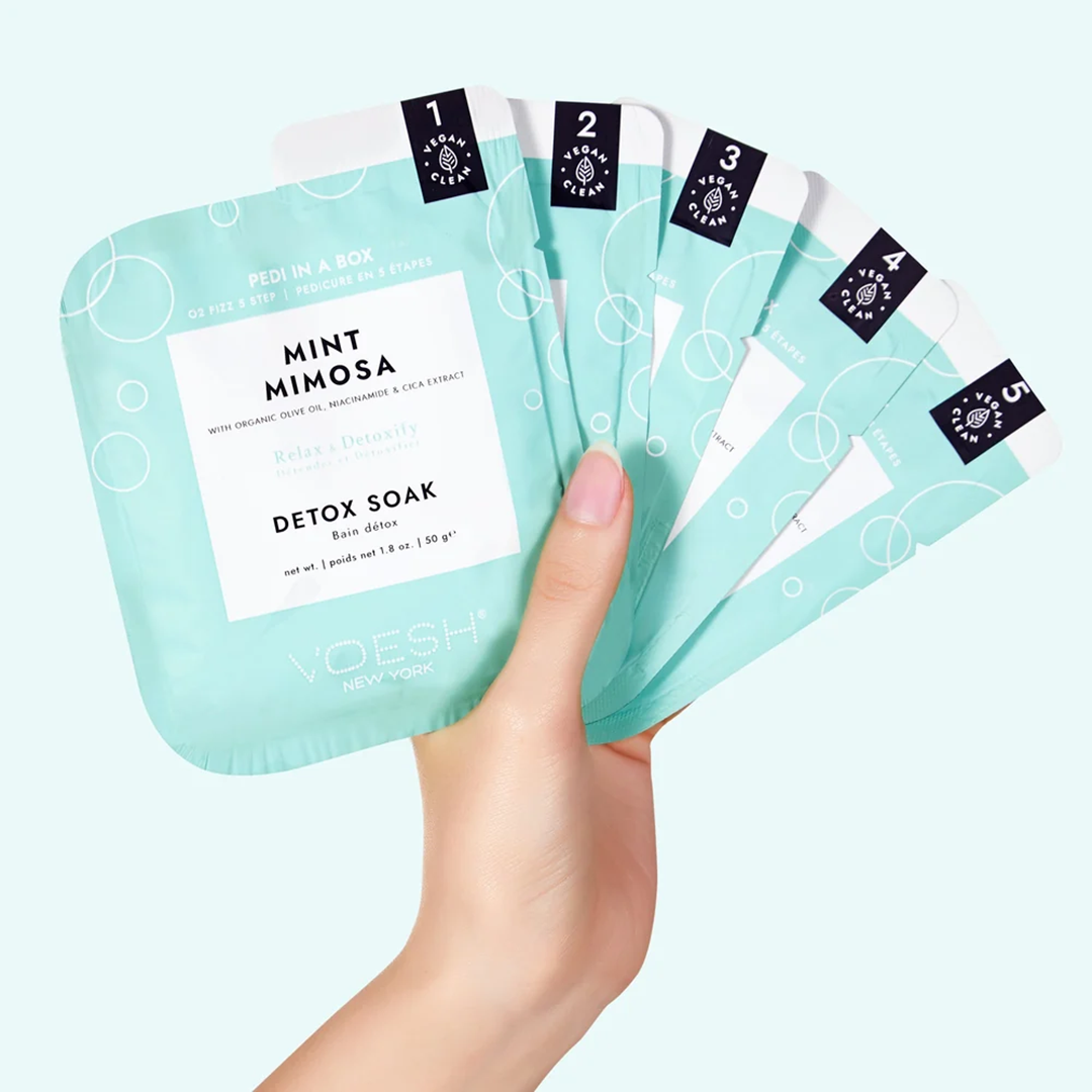 Voesh 5In1 Pedi In A Box O2 Fizz - Mint Mimosa