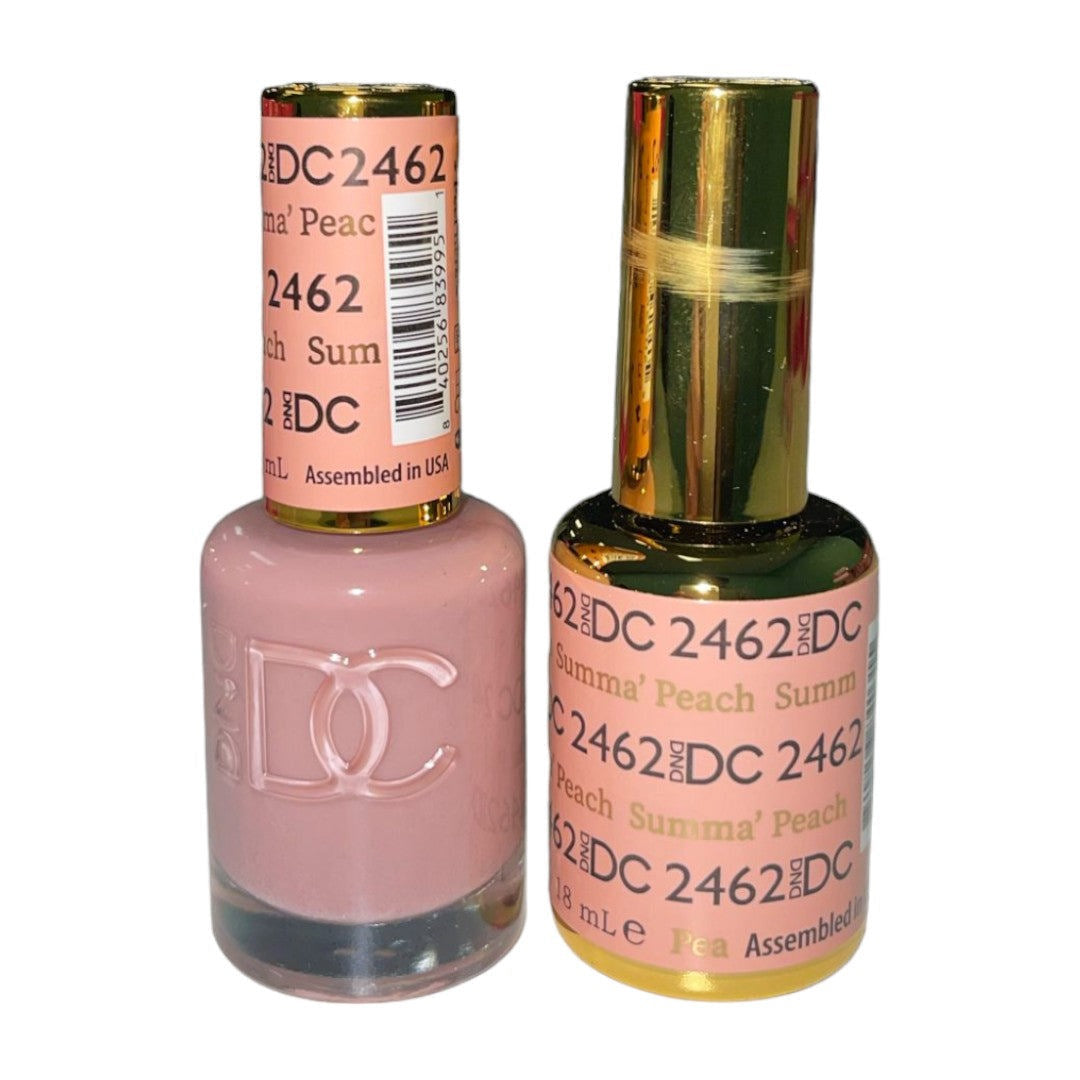 DND DC Sheer Gel & Lacquer Duo - Summa Peach #2462