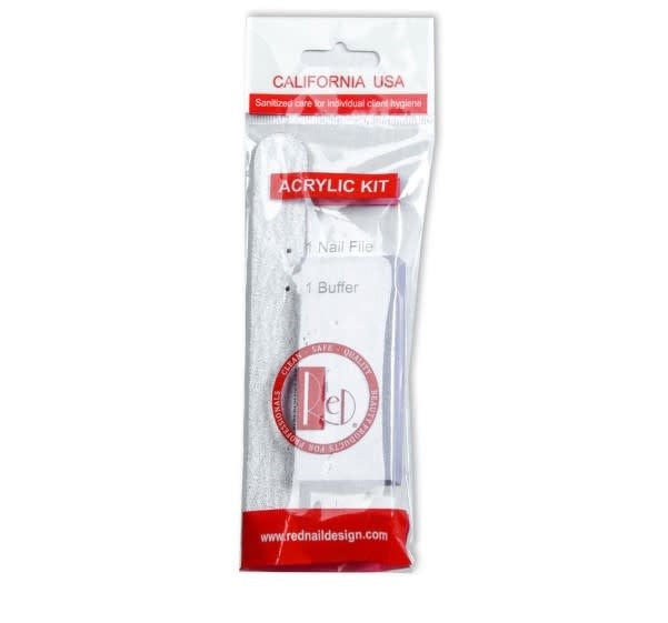 RED 2pcs Disposable Acrylic Kit