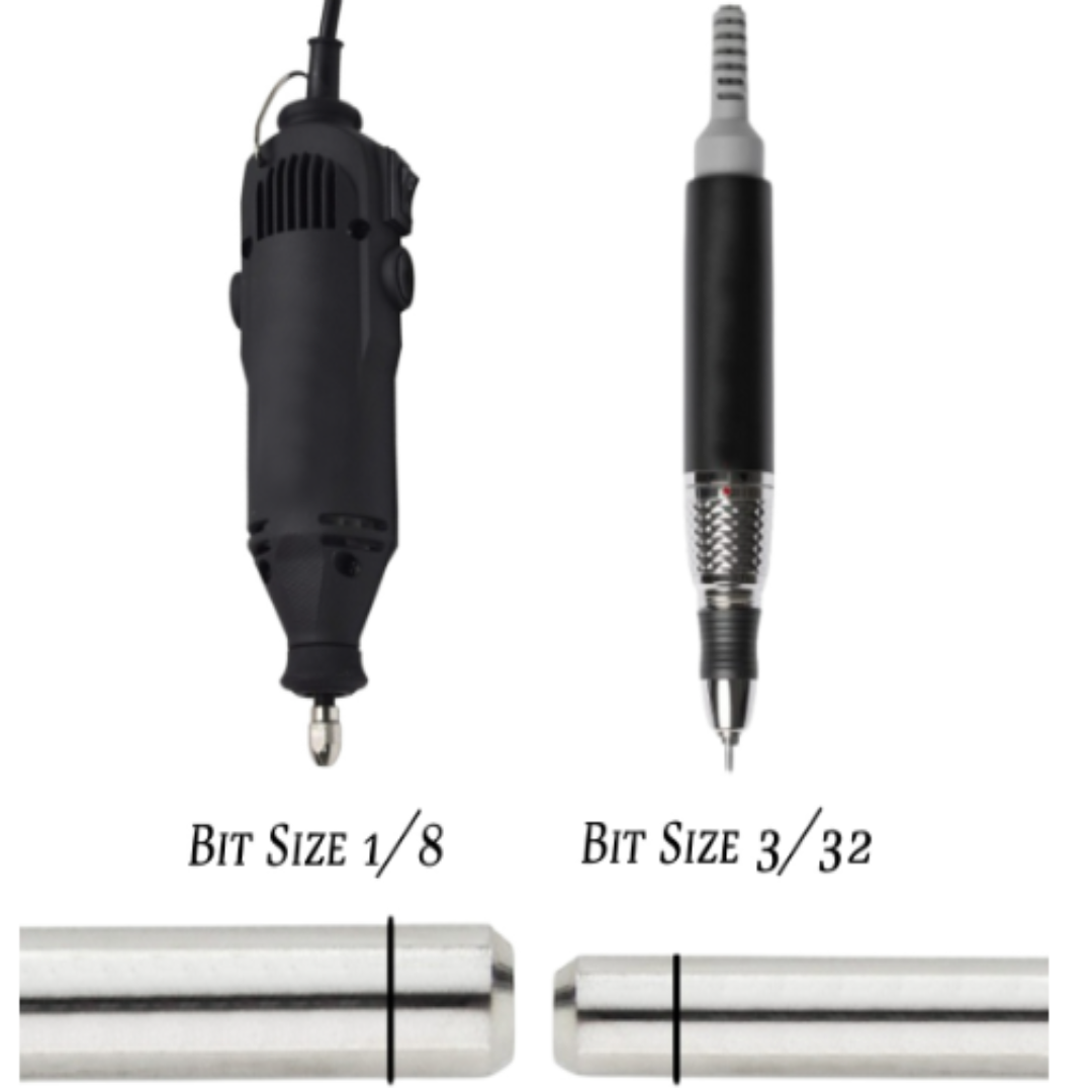Medicool Nail Drill Bits - Easy On/Off Mini Mandrel 3/32