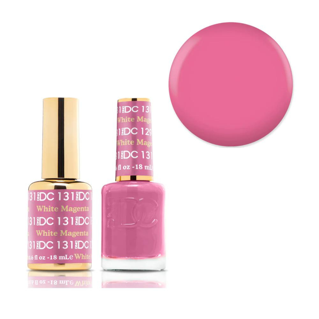 DND DC Gel & Lacquer Duo - White Magenta #131