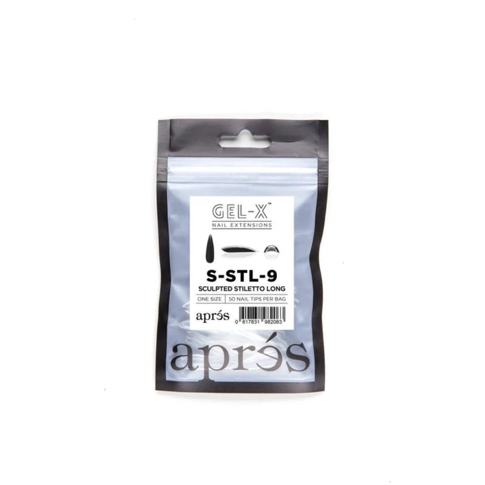 Apres Gel-X Refill Tips - Sculpted Stiletto Long (50Pcs)