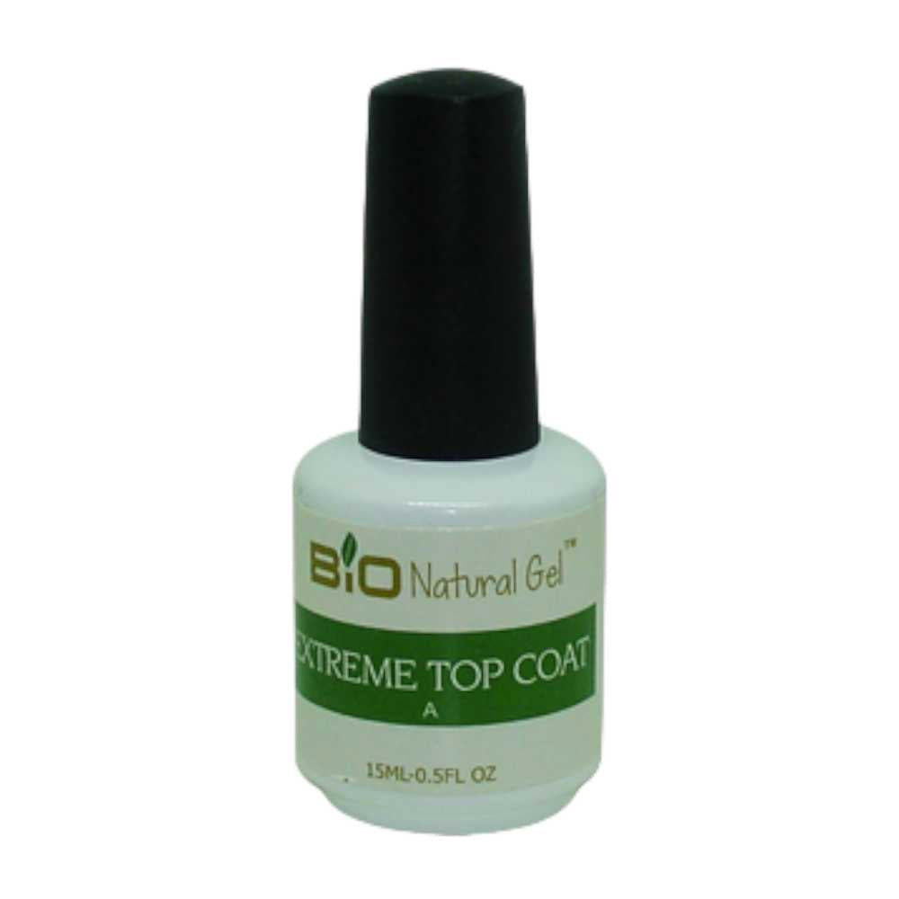 Bio Natural Gel Top Coat - Extreme Shine 0.5Oz