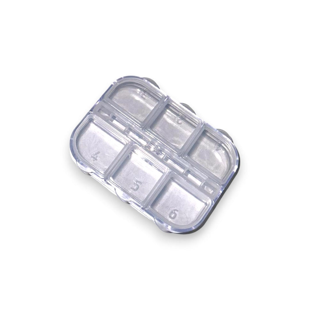 6 Slot Empty Plastic Tray