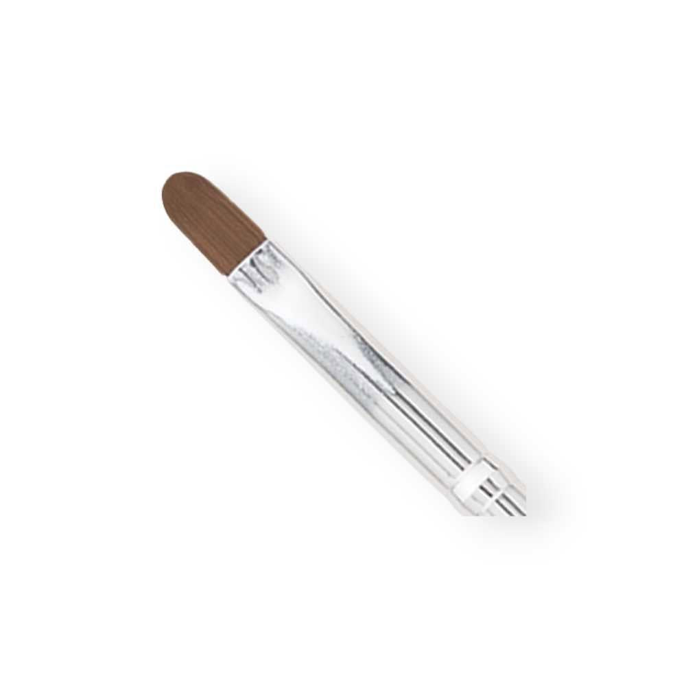Americanails Gel Brush - Kolinsky Oval Clear Handle #CKFO11