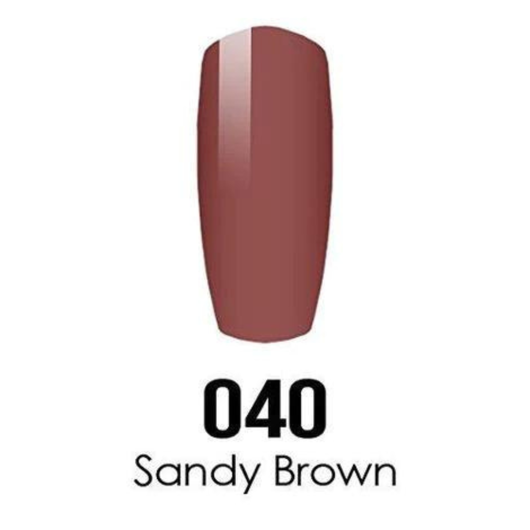 DND DC Gel & Lacquer Duo - Sandy Brown #040