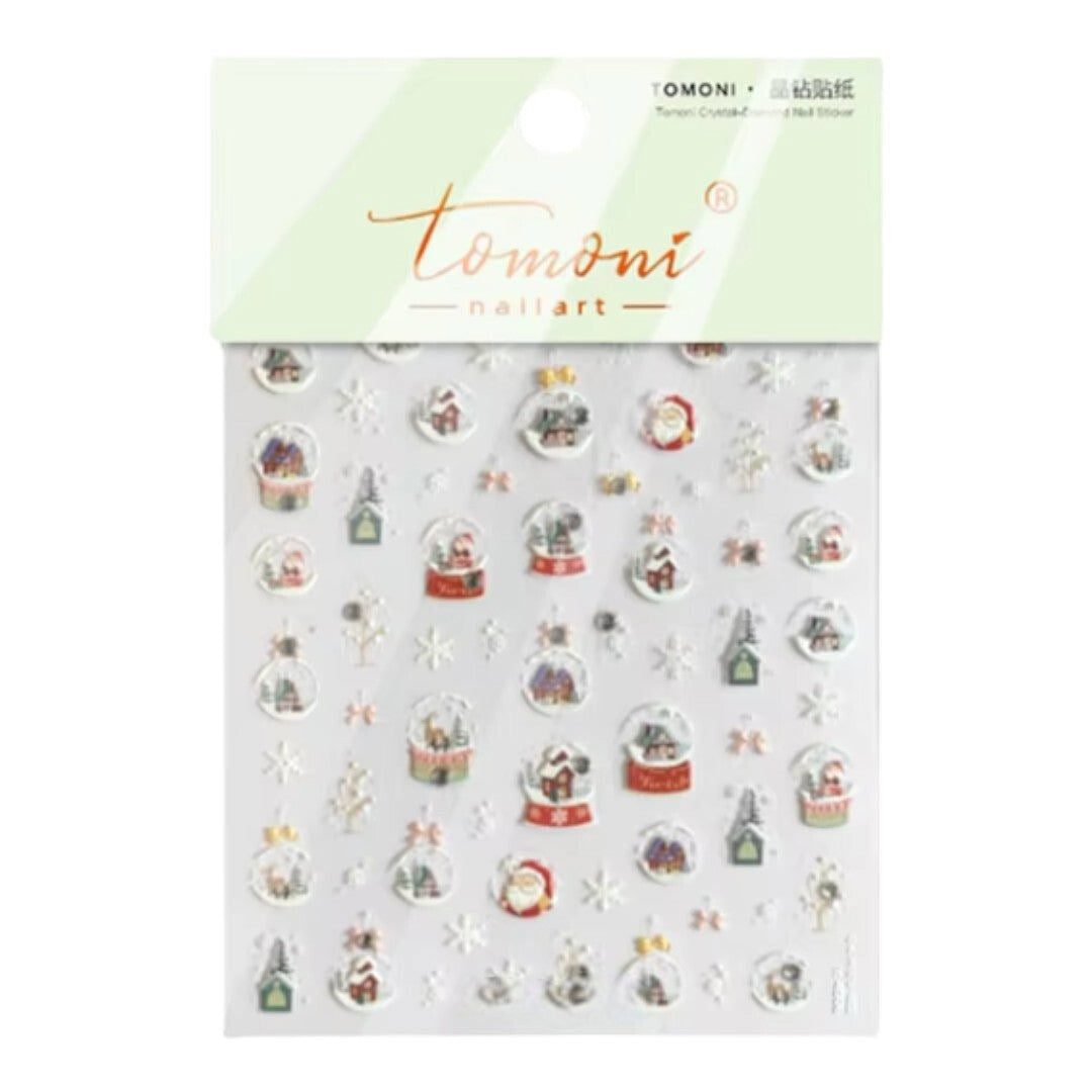 CNBS Nail Stickers - Christmas Crystal Ball #TO4506