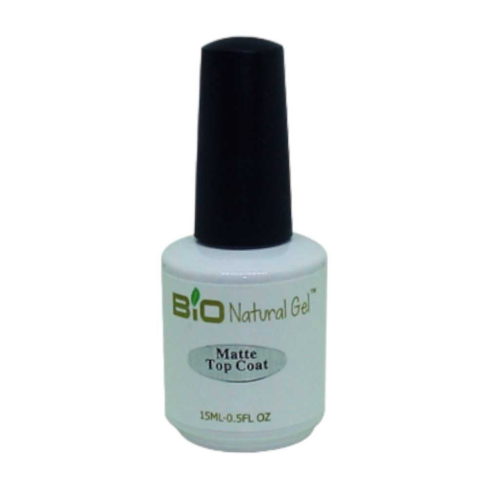 Bio Natural Gel Top Coat - Matte 0.5Oz