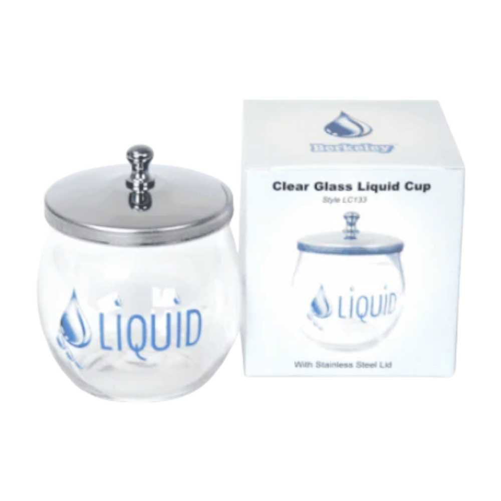 Berkeley Clear Glass Liquid Cup W/ Lid #LC133