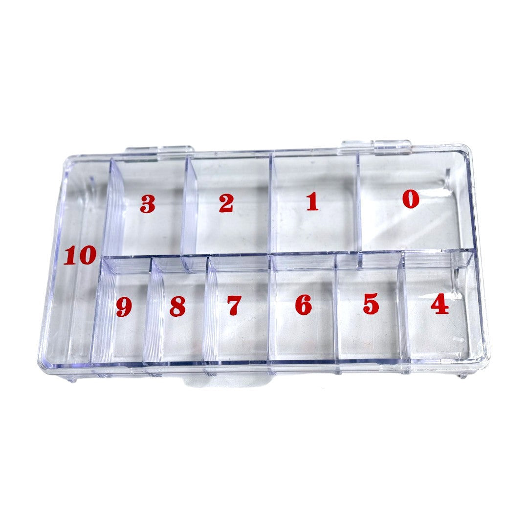 11-Slot Large Hard Plastic Tips Box #PC323HP