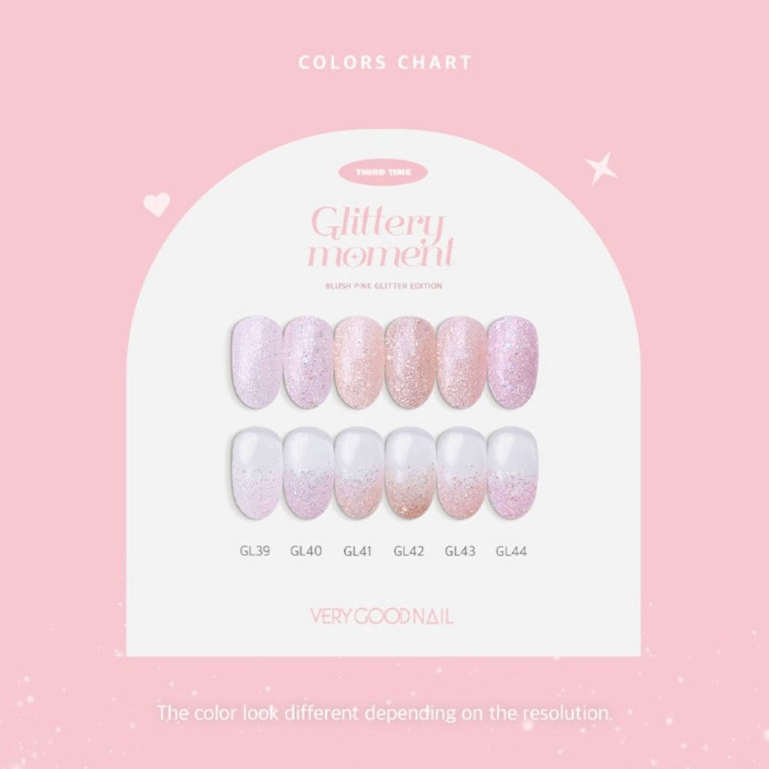 Very Good Nail Glittery Moment Blush Pink Winter 2024 Collection