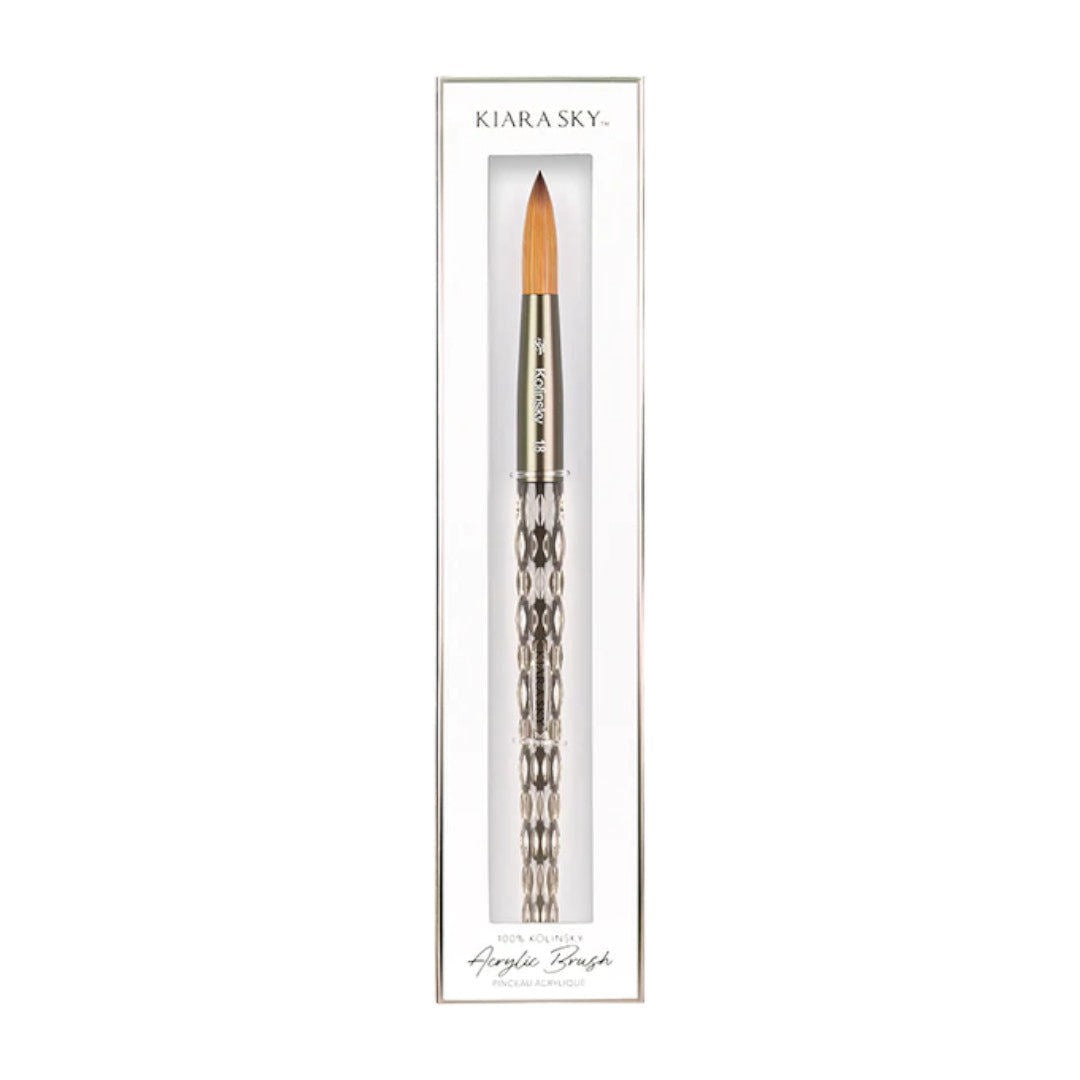 Kiara Sky Acrylic Brush - Kolinsky Clear