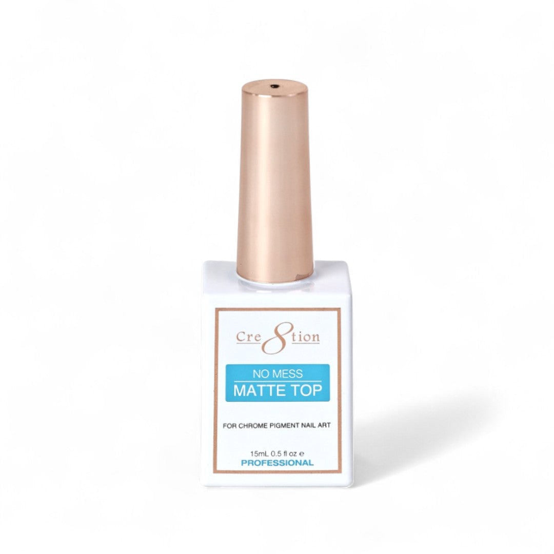 Cre8tion Gel Top Coat - No Mess Chrome Matte Top #0916-3687