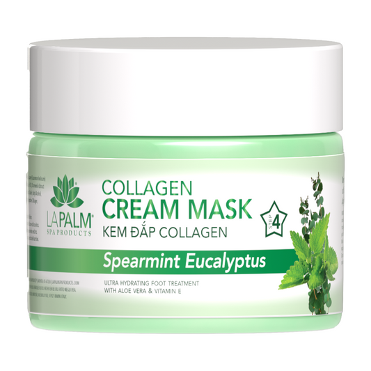 La Palm Collagen Cream Mask - Spearmint Eucalyptus 12Oz