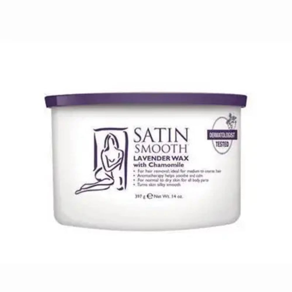 Satin Smooth Soft Wax Lavender 14oz, soft wax, Wax supply wholesale