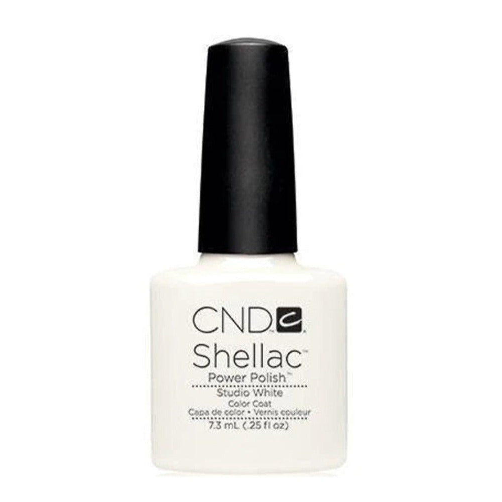 white shellac nails