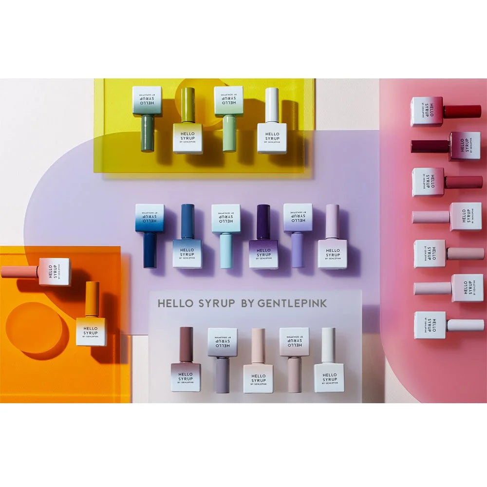 korean syrup gel nail polish, cm nail supply, Gentle Pink Hello Syrup Collection