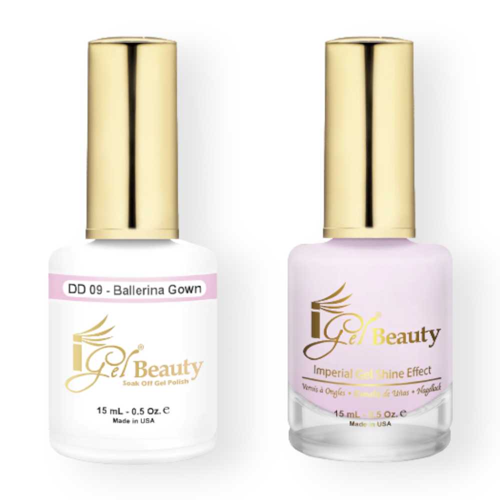 IGel DD Gel Polish & Matching Nail Lacquer Duo - Ballerina Gown