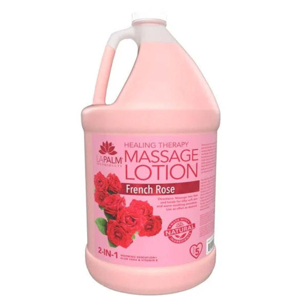 La Palm Healing Therapy Lotion - French Rose 1Gal Classique Nails Beauty Supply Inc.