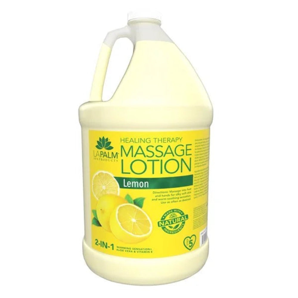 La Palm Healing Therapy Lotion - Lemon 1Gal Classique Nails Beauty Supply Inc.