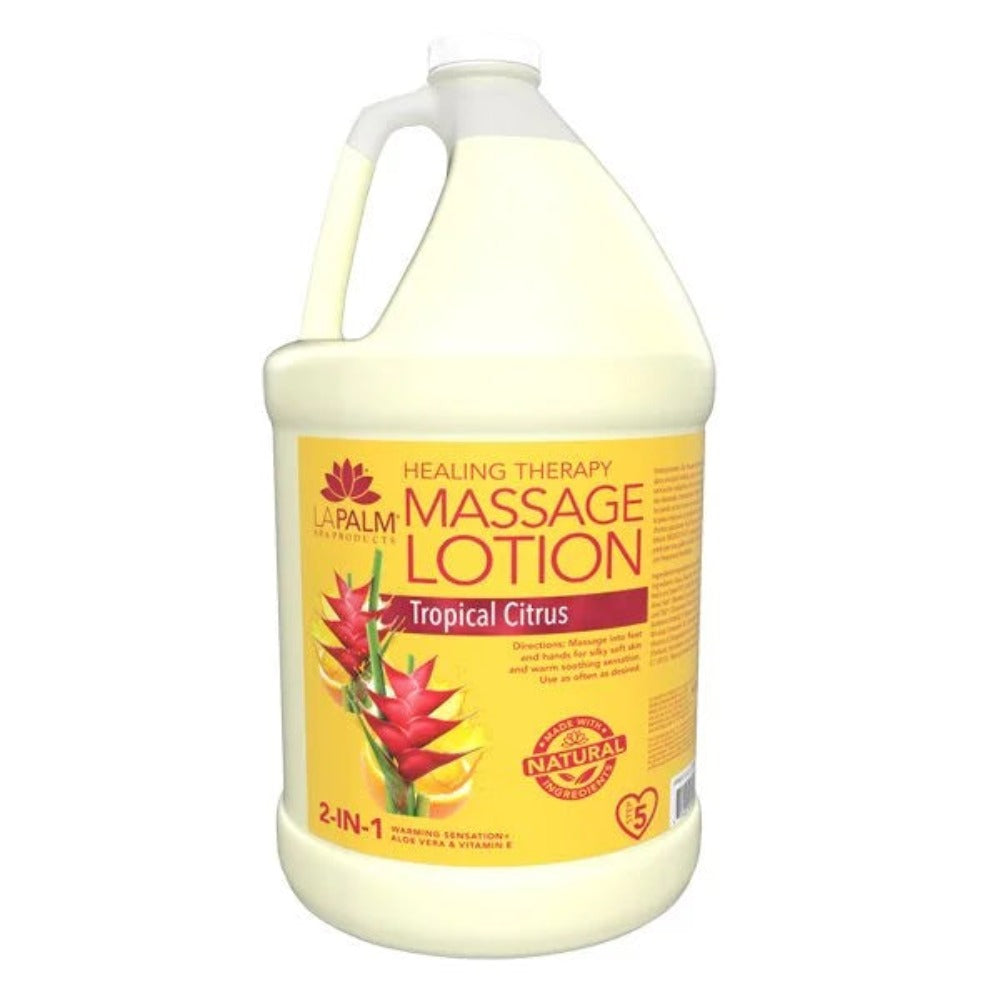 La Palm Healing Therapy Lotion - Tropical Citrus 1Gal Classique Nails Beauty Supply Inc.