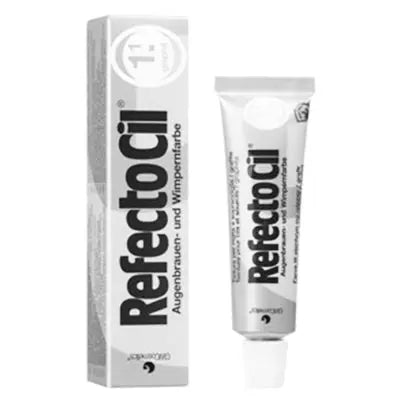 eyebrow tinting RefectoCil Tint Graphite 1.1, eyebrow tint before and after