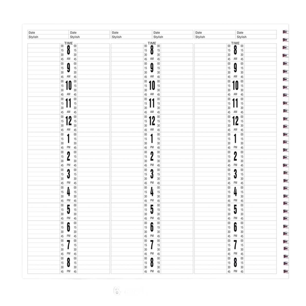 Salon Appointment Book 6Column #AB116 Classique Nails Beauty Supply Inc.
