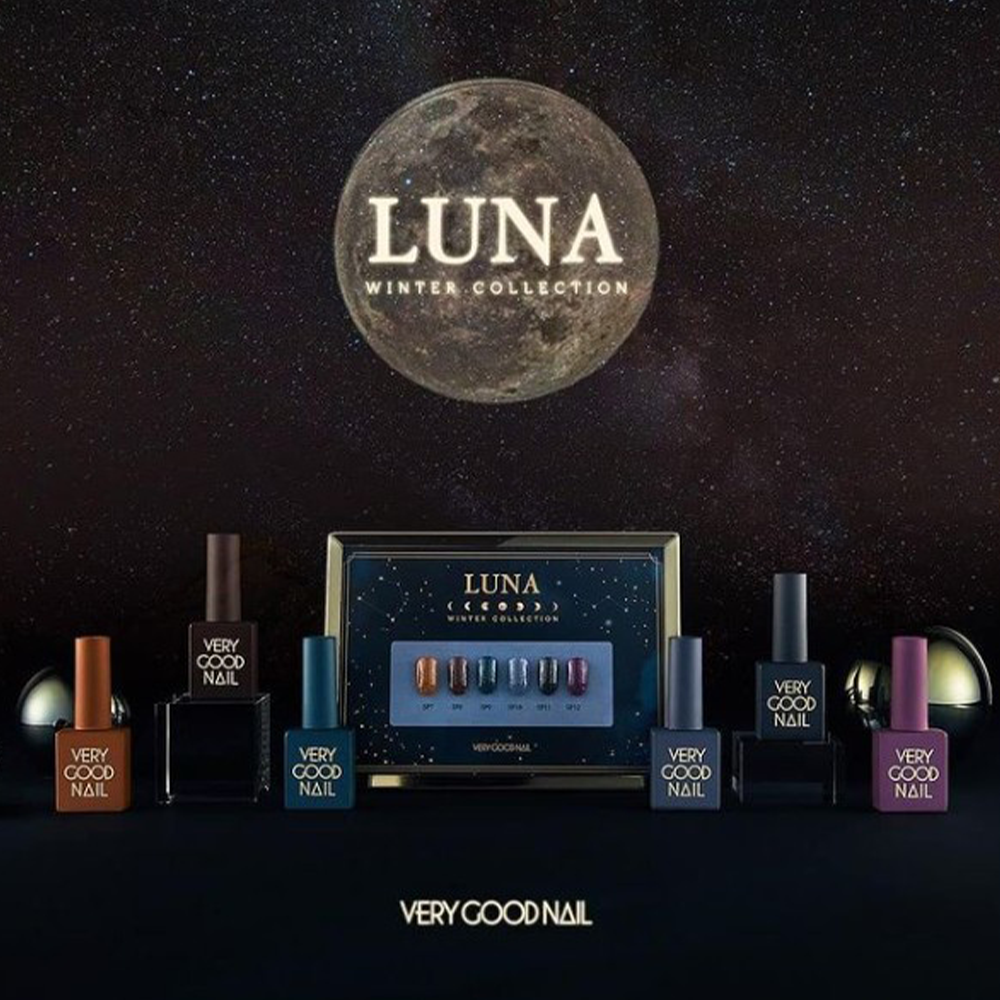 Very Good Nail Luna 2020 Winter Collection Korean Nail Polish Set, korean nails, korean gel nail polish, korean nail salon, korean nail art, korean nail color, korean nail polish, very good nail