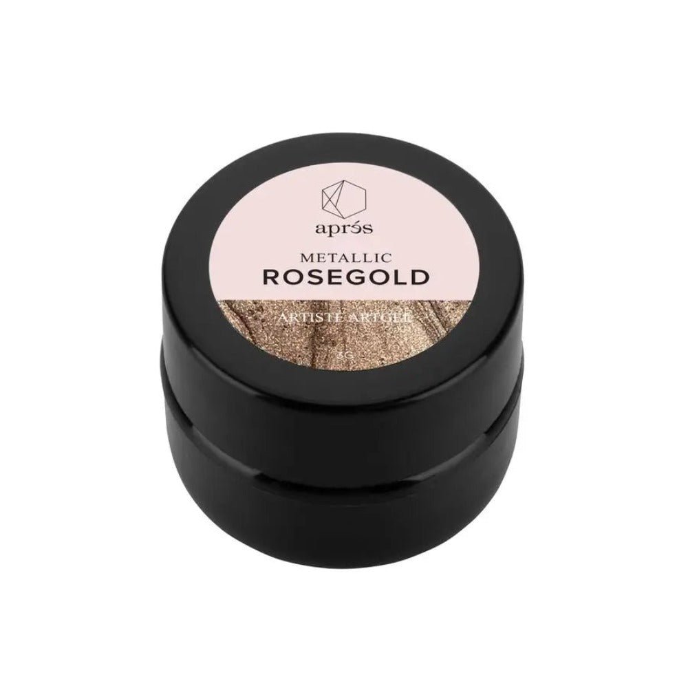 Apres Artiste Gel - Metallic Rose Gold