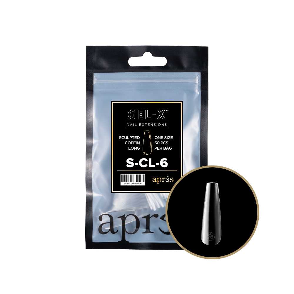 Apres Gel-X Refill Tips 2.0 - Coffin Long
