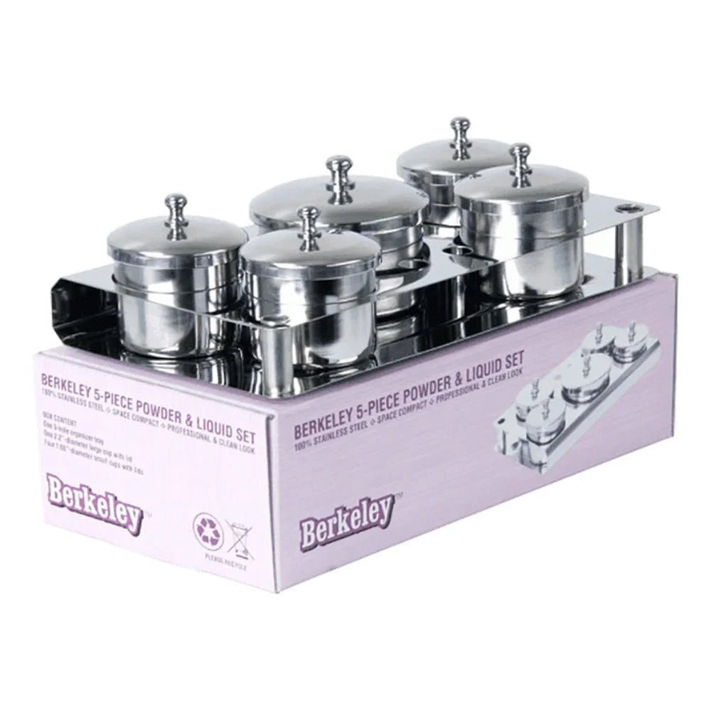 Berkeley 5pcs Stainless Steel Powder & Liquid Set #LC701