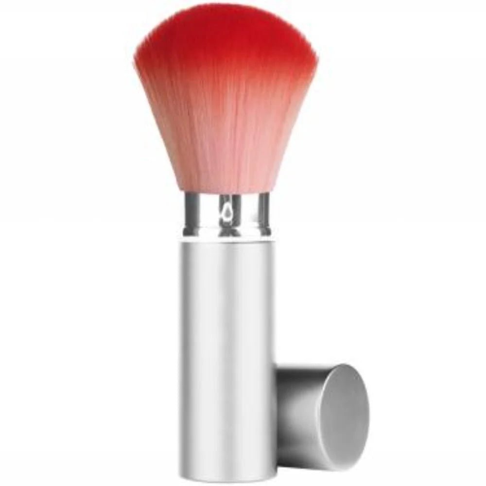 Berkeley Dust Brush - Pink w/ Silver Handle