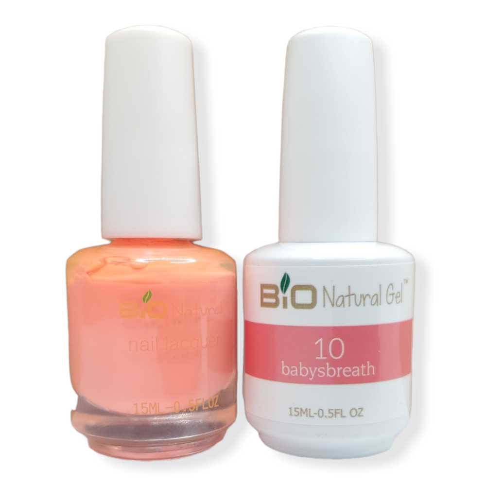 Bio Natural Gel Polish, Non-toxic Nail Lacquer, 10 Peach Nail Polish