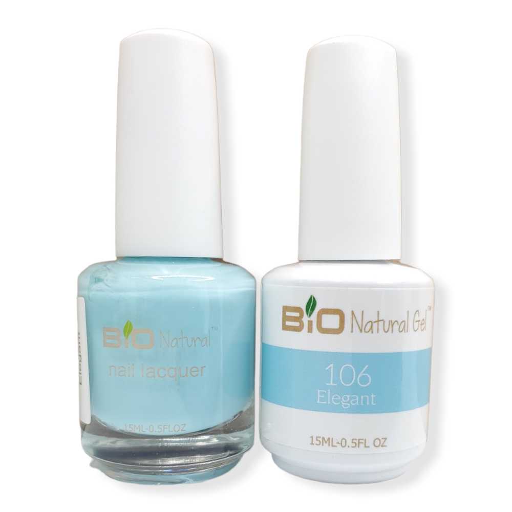 Bio Natural Gel Polish, Non-toxic Nail Lacquer, 106 Elegant