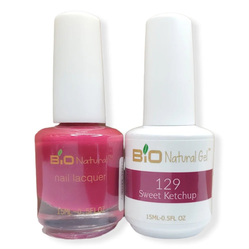 Bio Natural Gel Polish, Non-toxic Nail Lacquer, 129 Sweet Ketchup