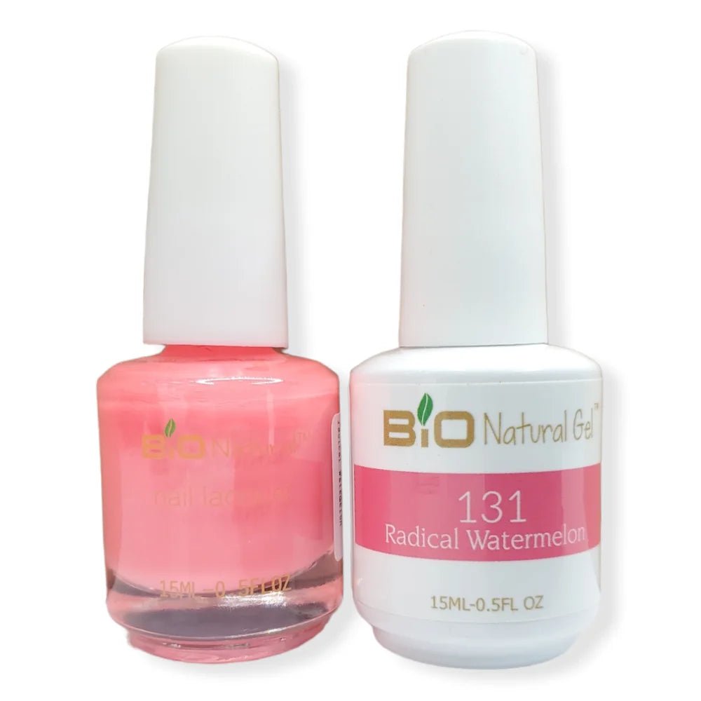 Bio Natural Gel Polish, Non-toxic Nail Lacquer, 131 Radical Watermelon